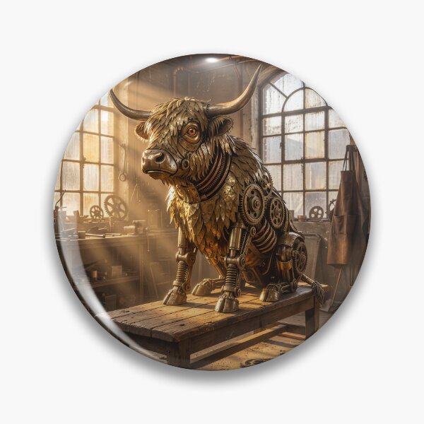 Item preview, Steampunk Bull in Workshop designed and sold by Tridentulus.