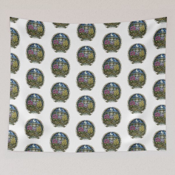Item preview, Moonlit Orchid Greenhouse Flower Sticker designed and sold by FineLineBotanical .