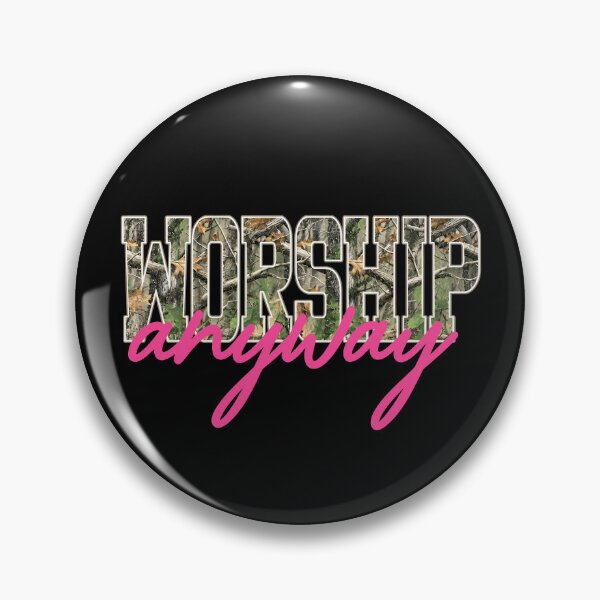 Item preview, Worship Anyway Distressed Camo designed and sold by chizuneart.