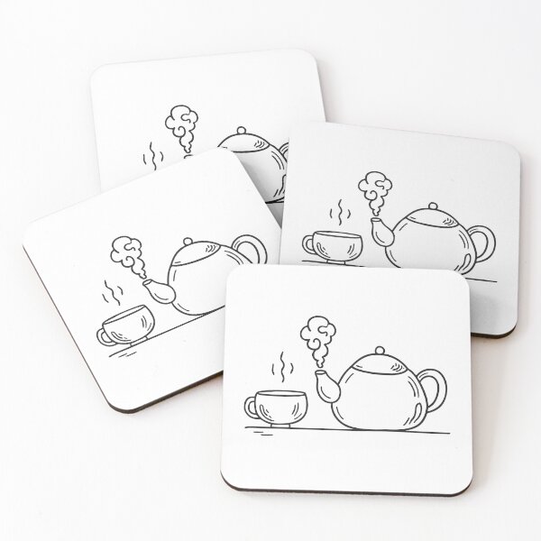 Item preview, Steaming Teapot and Teacup designed and sold by rasagamastore.