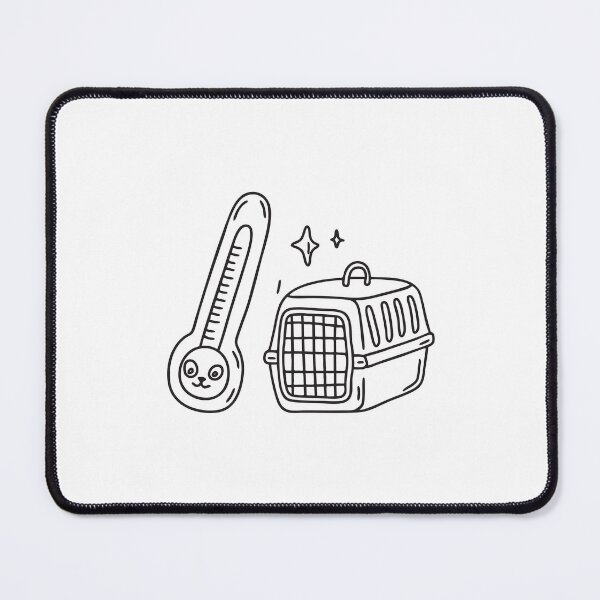 Item preview, Cat Carrier and Thermometer designed and sold by rasagamastore.