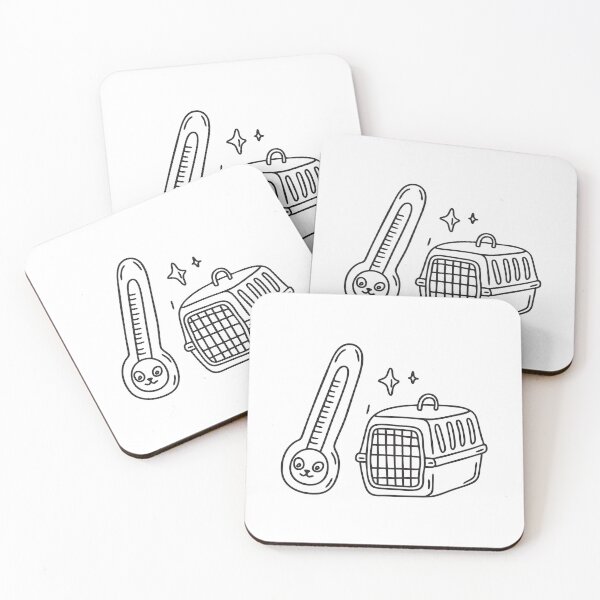 Item preview, Cat Carrier and Thermometer designed and sold by rasagamastore.