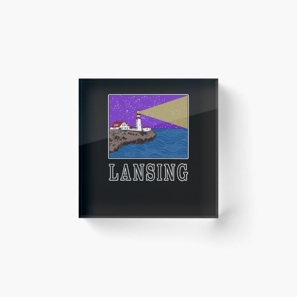 Artikelvorschau, Leuchtturm von Lansing, Michigan entworfen und verkauft von lettcrmaynerc.