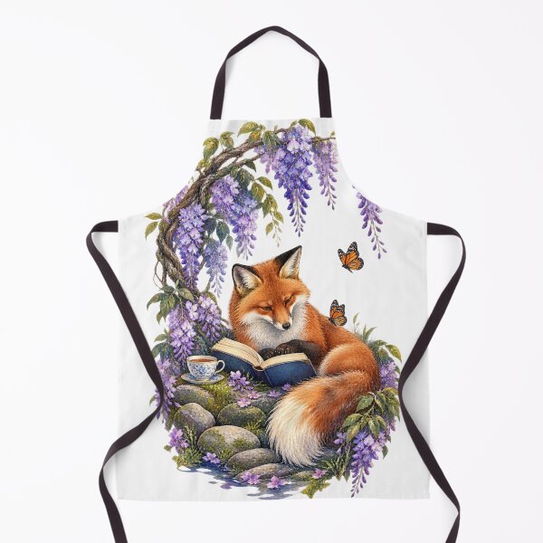 Item preview, Fox Reading Beneath Wisteria Garden designed and sold by SiripornSeaynng.