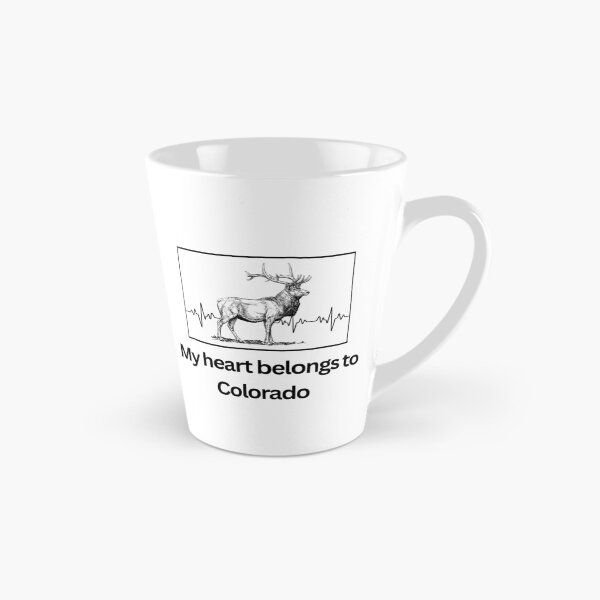 Item preview, My Heart Belongs to Colorado – Elk & Heartbeat Design designed and sold by GiftableGems.