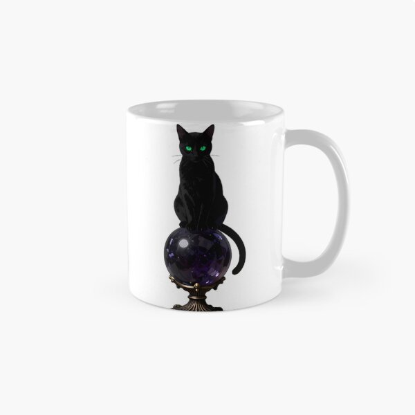Item preview, Gothic Black Cat Amethyst Scrying Orb designed and sold by IllumeInk.