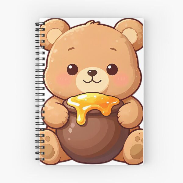 Item preview, Cute Teddy Bear Cub Hugging Dripping Honey Pot designed and sold by pumsquare.