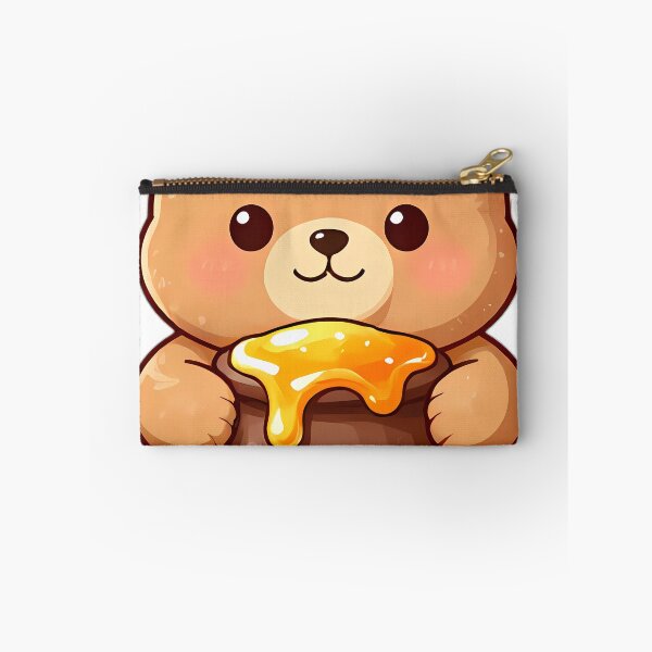 Item preview, Cute Teddy Bear Cub Hugging Dripping Honey Pot designed and sold by pumsquare.