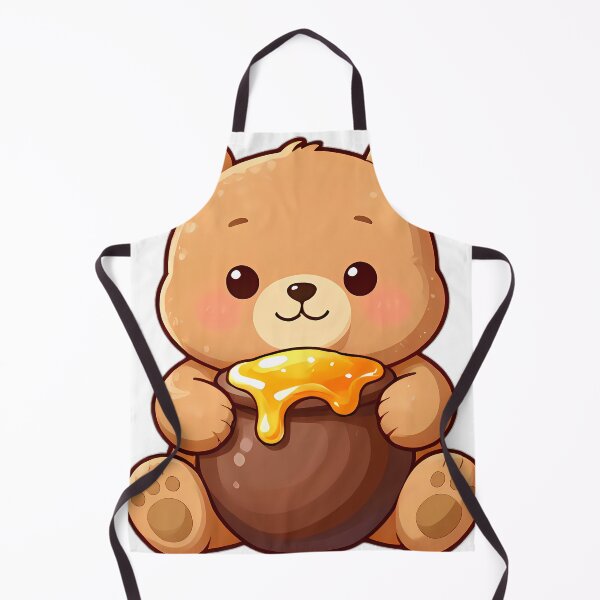 Item preview, Cute Teddy Bear Cub Hugging Dripping Honey Pot designed and sold by pumsquare.