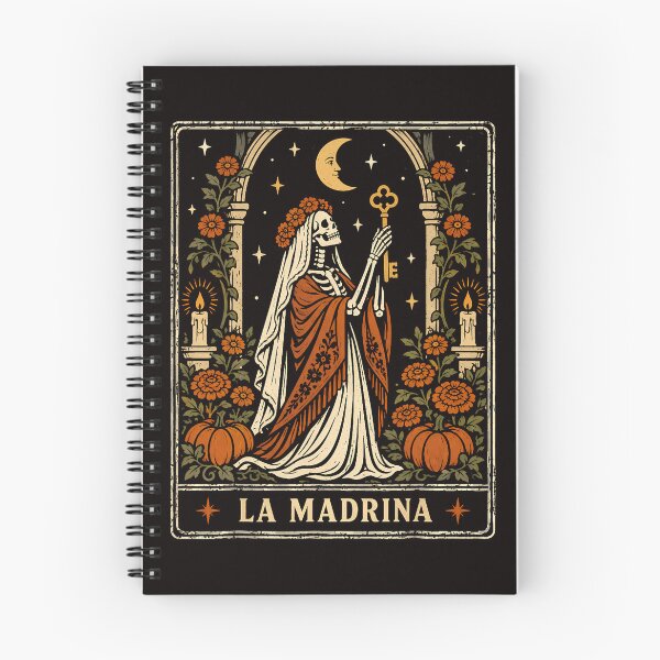 Item preview, La Madrina Skeleton Tarot Card Dia de los Muertos designed and sold by torildorxop.