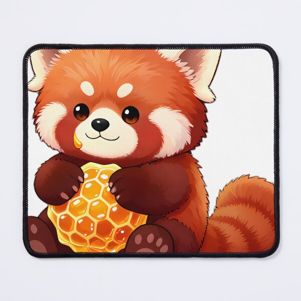 Item preview, Cute Baby Red Panda Hugging Golden Honeycomb designed and sold by pumsquare.