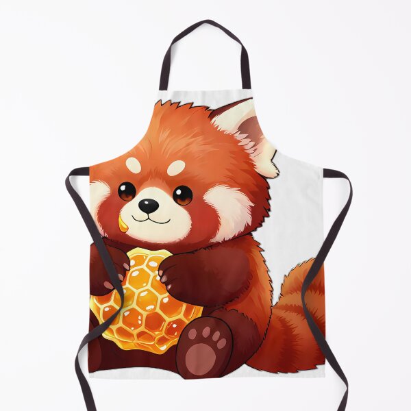 Item preview, Lindo bebé panda rojo abrazando un panal dorado designed and sold by pumsquare.