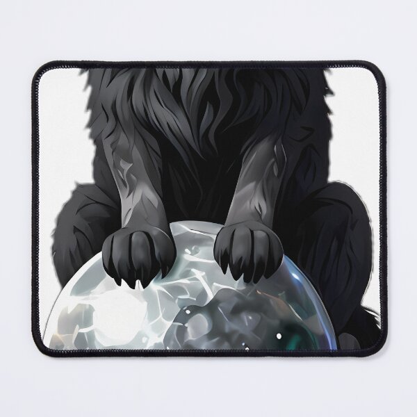 Item preview, Gothic Shadow Wolf Moonstone Scrying Orb designed and sold by IllumeInk.