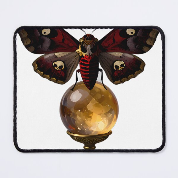 Item preview, Gothic Deaths Head Hawkmoth Amber Orb designed and sold by IllumeInk.