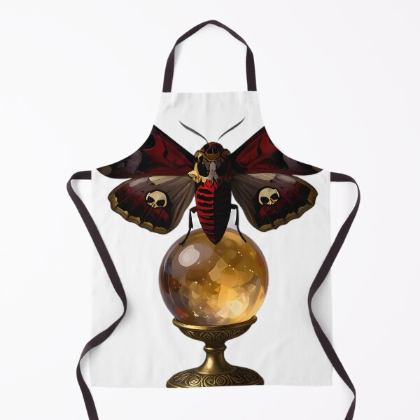 Item preview, Gothic Deaths Head Hawkmoth Amber Orb designed and sold by IllumeInk.
