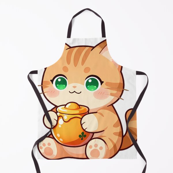 Item preview, Cute Orange Tabby Kitten Hugging Honey Pot designed and sold by pumsquare.