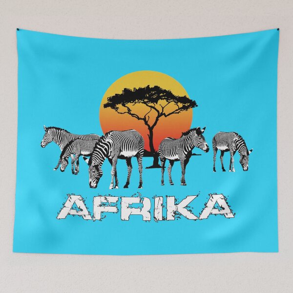 Item preview, Africa zebra's romantic sunset designed and sold by Helen-Storm.
