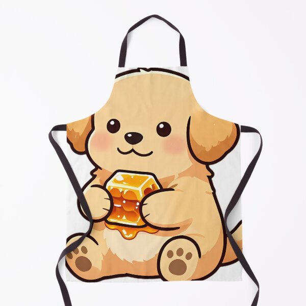Item preview, Cute Golden Retriever Puppy Hugging Honeycomb designed and sold by pumsquare.