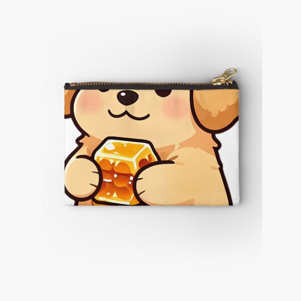 Item preview, Cute Golden Retriever Puppy Hugging Honeycomb designed and sold by pumsquare.