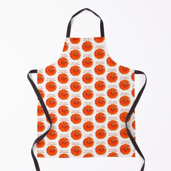 Item preview, Bloom where you are planted, Orange flower with moth designed and sold by Josephine Ethereal.