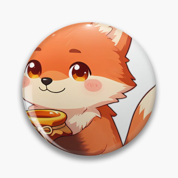 Item preview, Cute Baby Fox Kit Hugging Wildflower Honey Jar designed and sold by pumsquare.