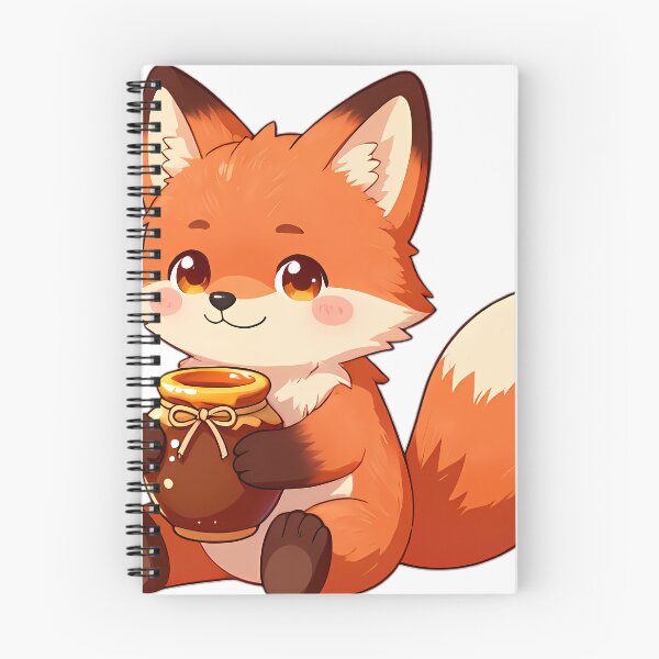 Item preview, Cute Baby Fox Kit Hugging Wildflower Honey Jar designed and sold by pumsquare.