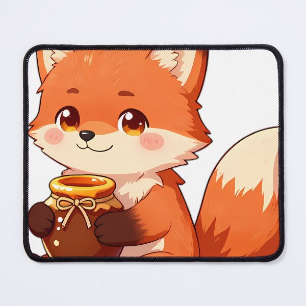 Item preview, Cute Baby Fox Kit Hugging Wildflower Honey Jar designed and sold by pumsquare.