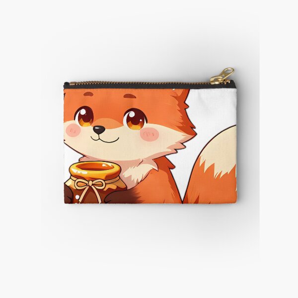 Item preview, Cute Baby Fox Kit Hugging Wildflower Honey Jar designed and sold by pumsquare.