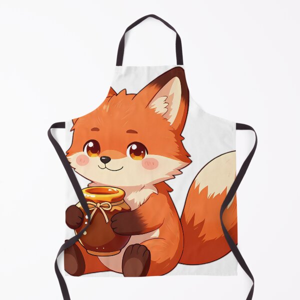 Item preview, Cute Baby Fox Kit Hugging Wildflower Honey Jar designed and sold by pumsquare.