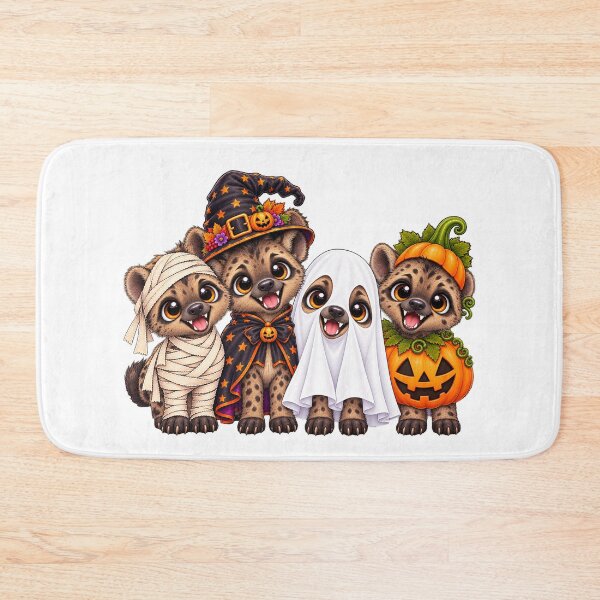 Item preview, hyena Pumpkin Halloween Ghost hyenas designed and sold by QuiteOrbit.