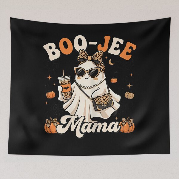 Item preview, Boo-Jee Mama Ghost Leopard Halloween Mom Spooky Season designed and sold by PAROSSA.