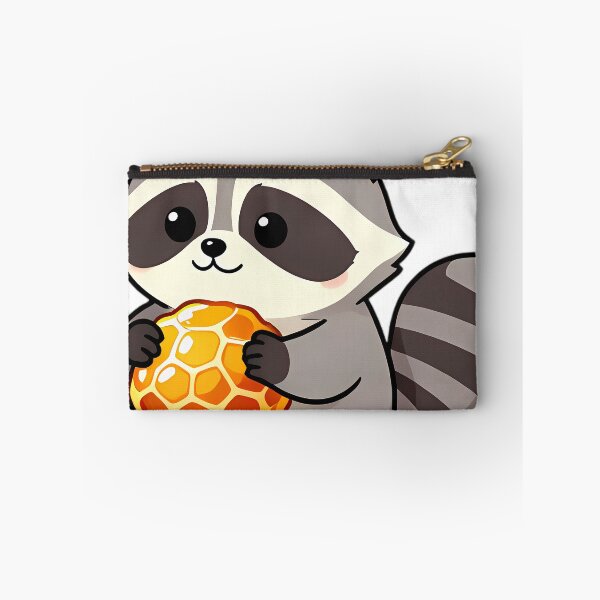 Item preview, Cute Chubby Raccoon Hugging Sweet Honeycomb designed and sold by pumsquare.