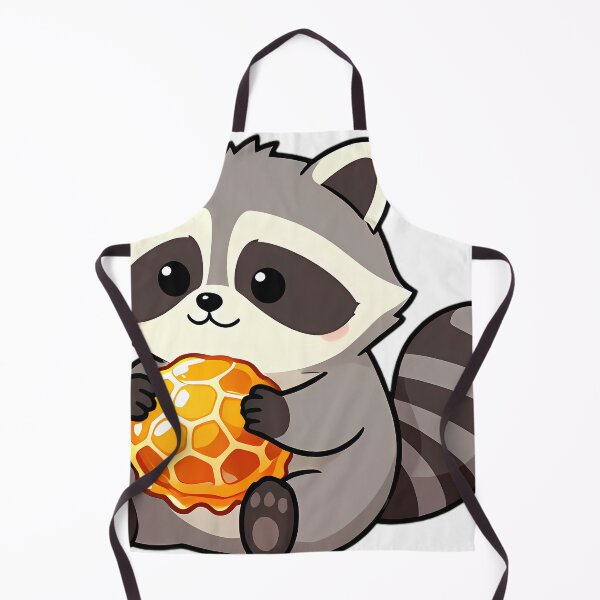 Item preview, Cute Chubby Raccoon Hugging Sweet Honeycomb designed and sold by pumsquare.