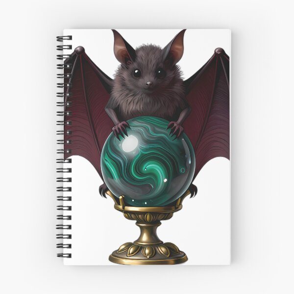 Item preview, Gothic Fruit Bat Malachite Scrying Orb designed and sold by IllumeInk.