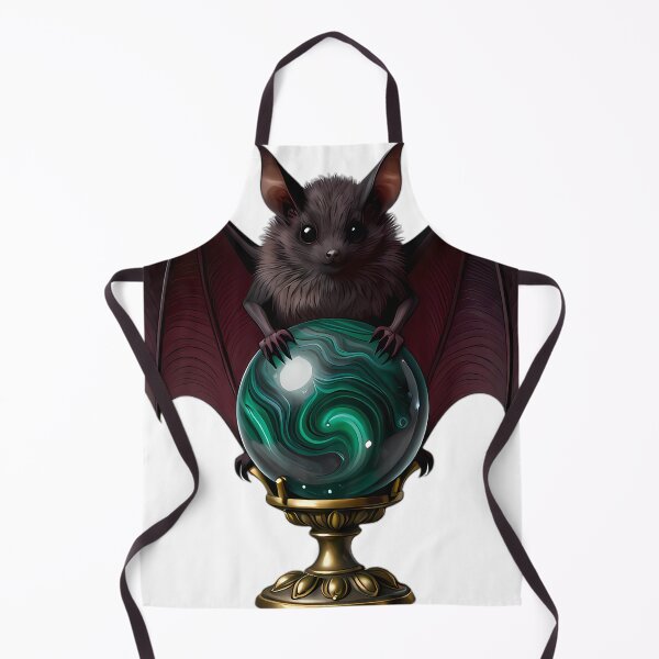 Item preview, Gothic Fruit Bat Malachite Scrying Orb designed and sold by IllumeInk.
