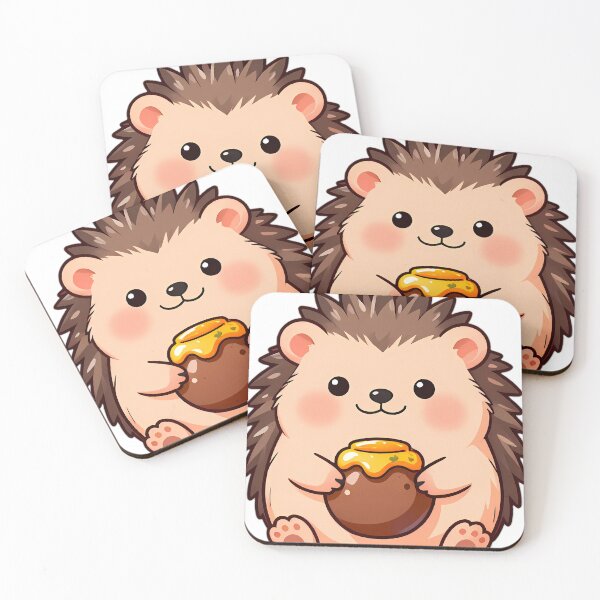 Item preview, Cute Baby Hedgehog Hugging Mini Honey Pot designed and sold by pumsquare.