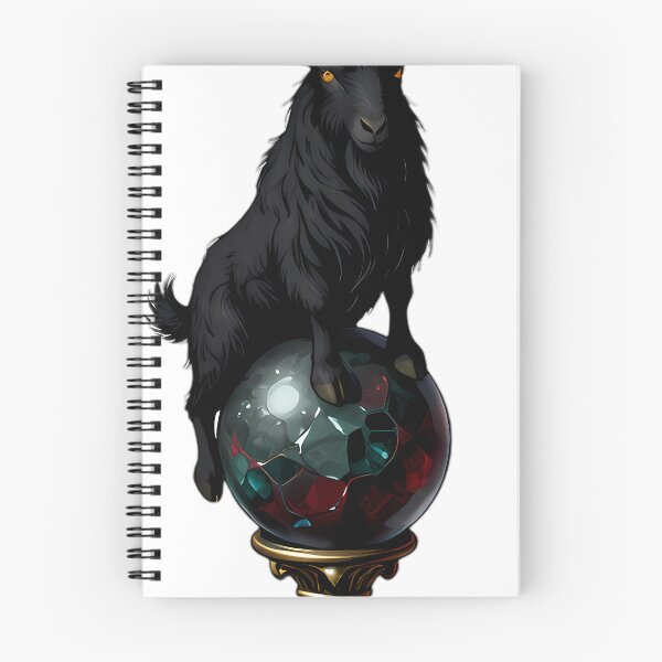 Item preview, Gothic Black Goat Bloodstone Scrying Orb designed and sold by IllumeInk.