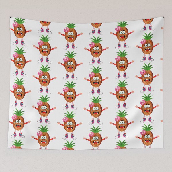 Item preview, Crying Pineapple Animated Character Girl Version designed and sold by ExpressiveToon.