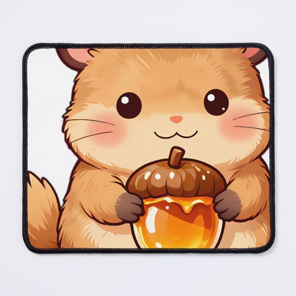Item preview, Cute Dormouse Cuddling Acorn Cap Honey Pot designed and sold by pumsquare.