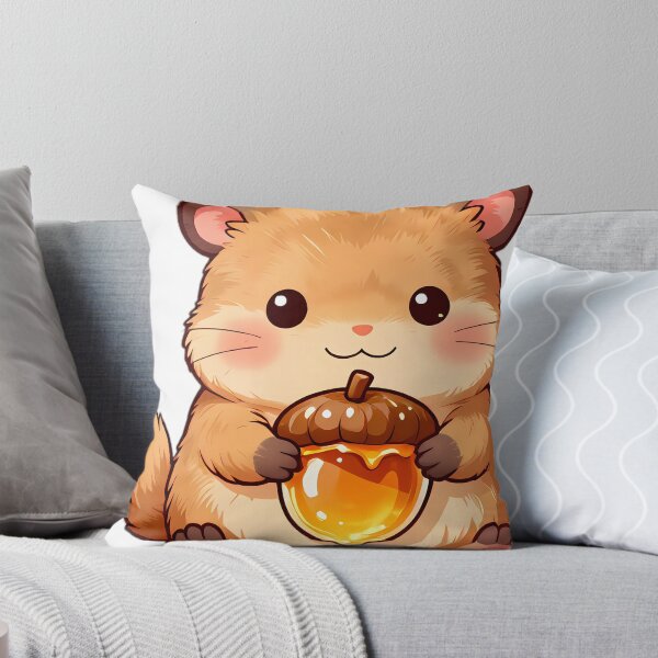 Item preview, Cute Dormouse Cuddling Acorn Cap Honey Pot designed and sold by pumsquare.