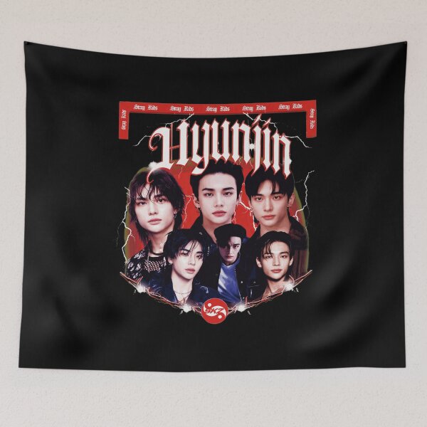 Item preview, Stray Kids Hyunjin Retro Vintage K-pop Tee designed and sold by PatrickT483989.