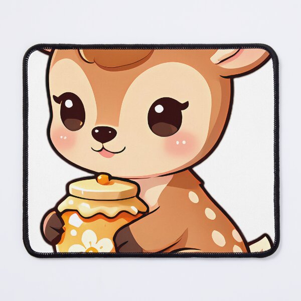 Item preview, Cute Baby Deer Fawn Hugging Honey Pot designed and sold by pumsquare.