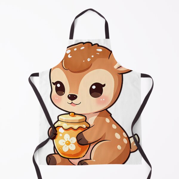 Item preview, Cute Baby Deer Fawn Hugging Honey Pot designed and sold by pumsquare.