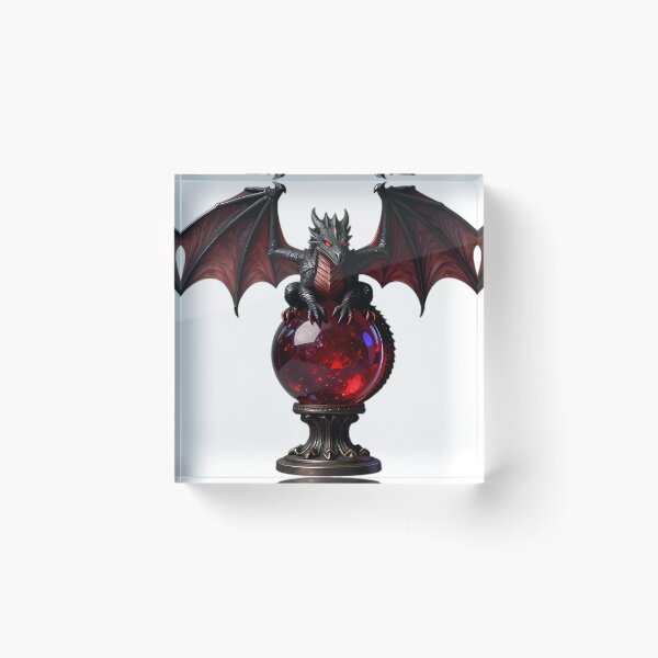 Item preview, Gothic Dragon Hatchling Ruby Scrying Orb designed and sold by IllumeInk.