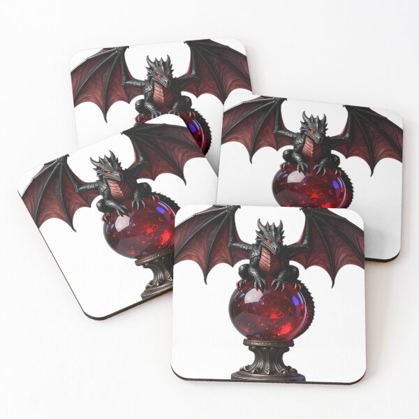 Item preview, Gothic Dragon Hatchling Ruby Scrying Orb designed and sold by IllumeInk.