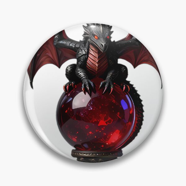 Item preview, Gothic Dragon Hatchling Ruby Scrying Orb designed and sold by IllumeInk.
