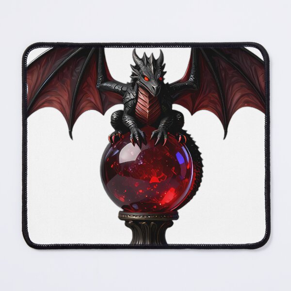 Item preview, Gothic Dragon Hatchling Ruby Scrying Orb designed and sold by IllumeInk.