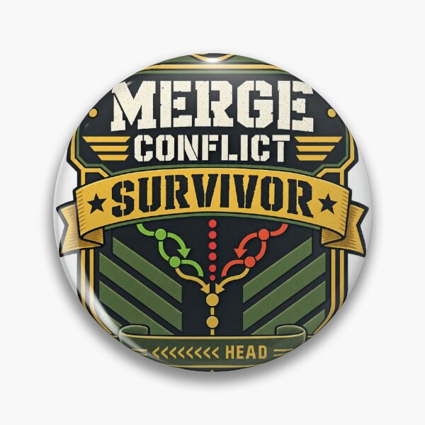 Item preview, Merge Conflict Survivor Funny Git Programmer Gift designed and sold by ys96.