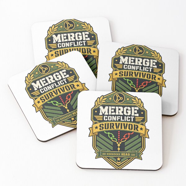 Item preview, Merge Conflict Survivor Funny Git Programmer Gift designed and sold by ys96.