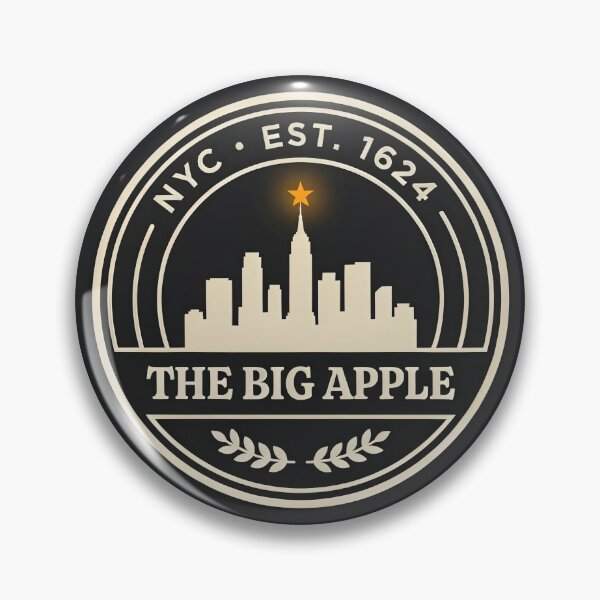 Item preview, NYC Skyline Crest — Big Apple Circular Badge Logo designed and sold by Shutter-Dragon.